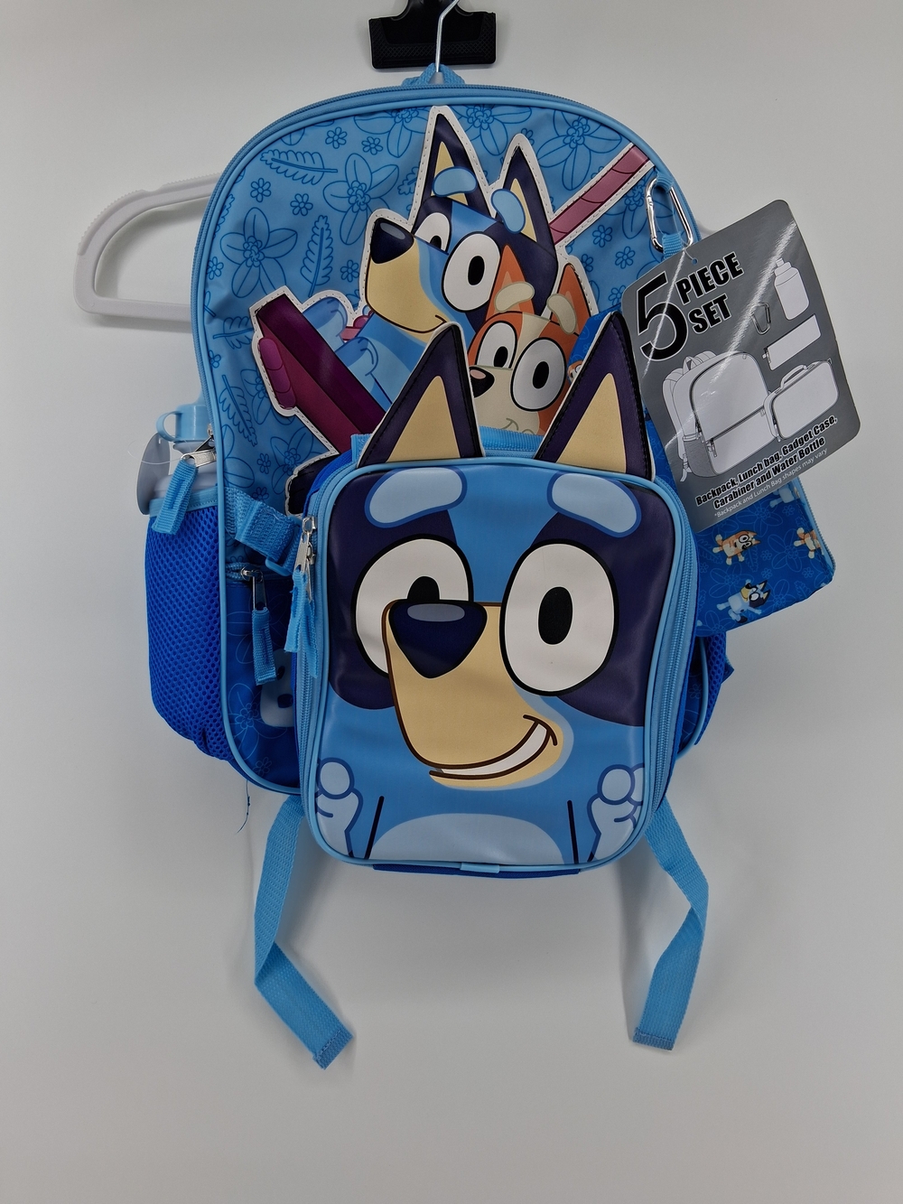 Bluey Kids 5-Piece Backpack Set with Cartoon Puppy Design